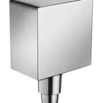 Hansgrohe FixFit - Eckiger Wandanschluss mit Rückflussverhinderer, Schlauchanschluss Dusche.