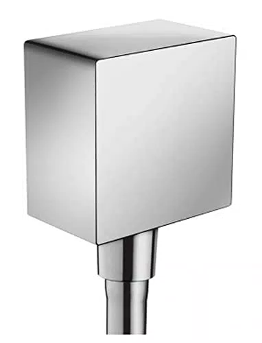Hansgrohe FixFit - Eckiger Wandanschluss mit Rückflussverhinderer, Schlauchanschluss Dusche.