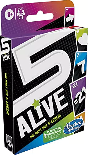 Hasbro Gaming Five Alive Kartenspiel für Kinder und Familien - Leicht zu erlernen
