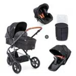 Hauck Dreirad Kombi Kinderwagen Pacific 3 - Kinderwagen Set mit Babywanne, Sportsitz und Autositz