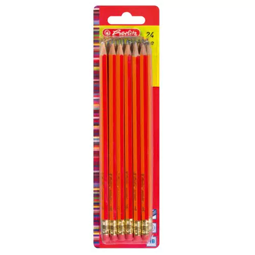 Herlitz Bleistifte Scolair HB mit Tip aus FSC-Holz