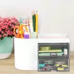 Kinder Schreibtisch Organizer mit Schublade - Stiftehalter Multifunktionaler Schreibtisch-Zubehör