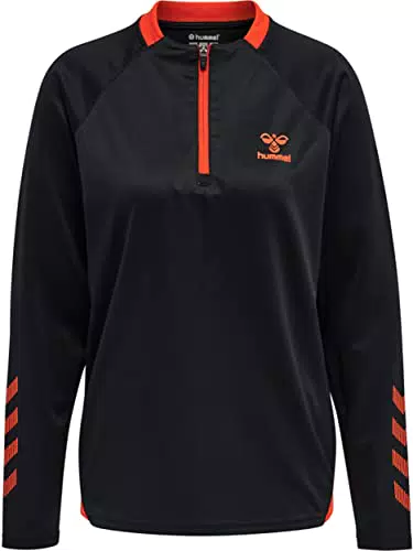 Hummel Damen Multisport Sweatshirt mit kurzem Reißverschluss