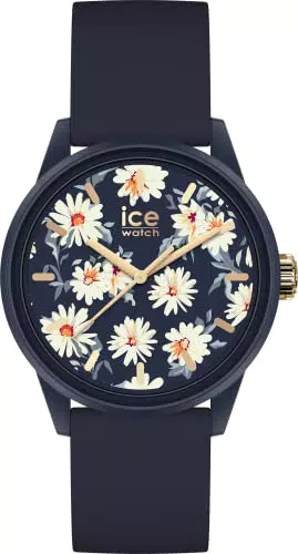 Ice-Watch Solare Damenuhr mit Silikonarmband - Schwarzes Modell