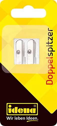 Metall-Doppelanspitzer in Keilform für Stifte - Idena