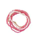 Bohemische Stretch Perlen Armband für Damen - Mehrschichtiges Kristallarmband - Boho Schmuck