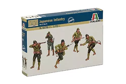Italeri WWII Japanische Infanterie Figuren 1:72 - Historische Miniaturfiguren