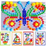 Itian Steckmosaikspiel für Kinder - Kreatives Puzzle Mosaic Pegboard