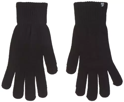 JACK & JONES Herren JACBARRY Strickhandschuhe - Schwarz