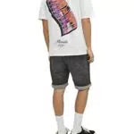 JACK & JONES Herren Jeans Short JJIRICK JJICON GE 612 - Regular Fit - Black Denim