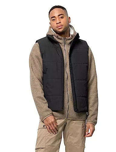 Jack Wolfskin Herren White Frost Vest M Weste, Black