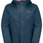 Jack Wolfskin Tucan Jacket K Regenjacke, Dark sea, 152