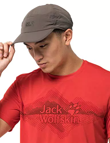 Jack Wolfskin Baseballkappe für Damen und Herren, Unisex-Design, Größe L
