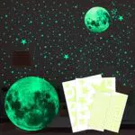 Jaimela Leuchtsticker Selbstklebend - Leuchtende Sterne Wandsticker für Sternenhimmel im Kinderzimmer