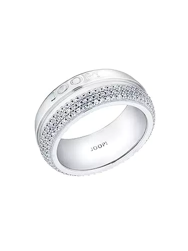 JOOP! Damen-Damenring 925er Silber 176 Zirkonia 60 Silber 32024529