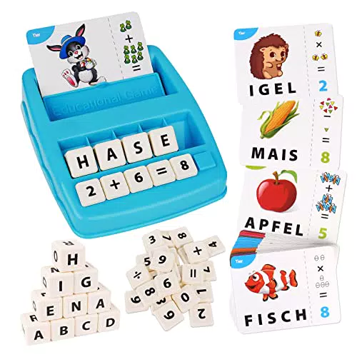 Geschenk Mädchen Buchstaben Lernen Spielzeug für Kinder 3-8 Jahre - Junge Spiele, Geburtstagsgeschenk