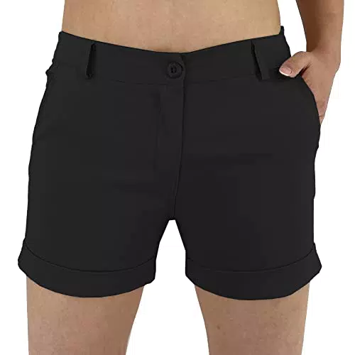 JOPHY & CO. Damen Kurze Shorts mit Taschen - Schwarz