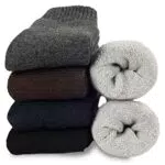 Thermo-Socken für Herren mit Dicker Frotteesohle - Atmungsaktiv, Anti-Schweiß - Größe 39-45