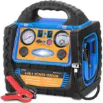 Auto Starthilfe Powerbank mit Luftkompressor für Diesel und Benzinmotoren - 6-in-1, 1400A, 22Ah, AC/DC, USB, LED-Licht