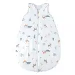 Julius Zöllner Baby Sommerschlafsack aus Jersey Baumwolle, Größe 56, OEKO-TEX zertifiziert - Little Fox