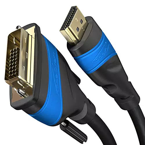KabelDirekt HDMI DVI Adapter Kabel mit Schirmung - 7,5m - Full HD/1080p