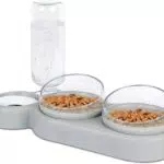 Futternapf-Set für Katzen und Hunde mit Neigungsfunktion und Wasserflasche