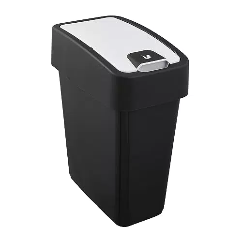 "Keeeper Premium Abfallbehälter mit Flip-Deckel und Soft Touch"