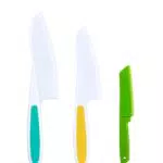Kinder Kochmesser-Set für sicheres Schneiden von Obst und Gemüse - Das ideale Geschenk für Kinder ab 2 Jahren.