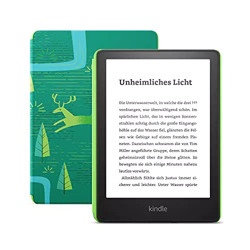 Kindle Paperwhite Kids - Kinderbuchpaket mit Hülle und Garantie - Juwelenwald