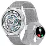 KIPTUMTEK Smartwatch Damen mit Telefonfunktion und Touchscreen für Android iOS