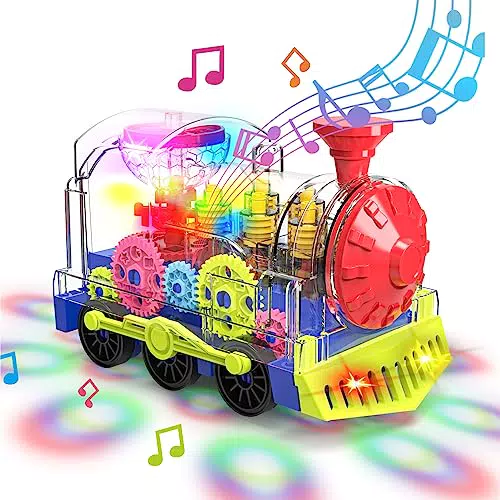 Kizeefun Baby Musik Zug Spielzeug mit Licht und Musik - Motorikspielzeug für Kinder ab 3 Jahren