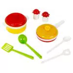 Theo's Bio Koch-Set aus Biokunststoff für Kinder | Buntes Küchen-Set | Spielzeug ab 2 Jahren