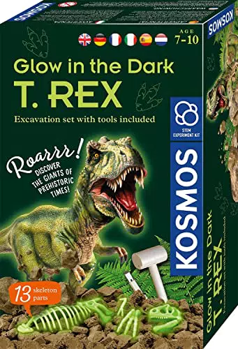 KOSMOS 658021 Nachtleuchtender T-REX Experimentierset für Kinder ab 7 Jahren