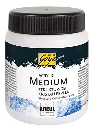Solo Goya Acrylic Medium - Strukturgel mit Glasperlen, 250 ml