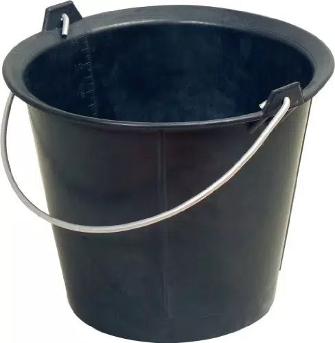 KS Tools Vollgummi-Eimer, 12 Liter: hochelastischer Behälter