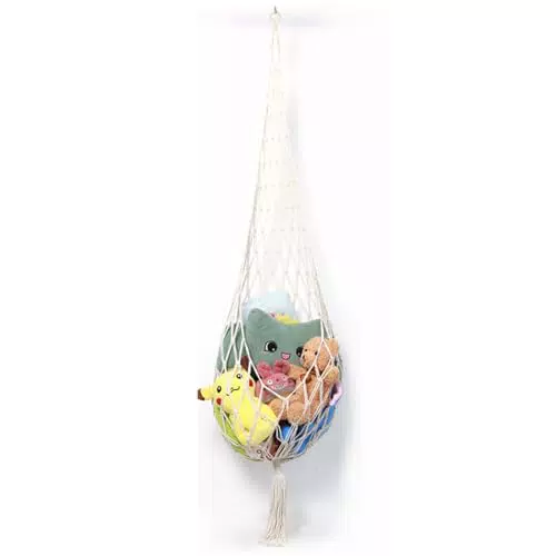Aufbewahrungsnetz für Kuscheltiere - Ordnung im Kinderzimmer