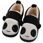 KVbabby Hausschuhe Mädchen Pantoffeln Plüsch Jungen Baumwolle Pantoffeln Kinder Wärme Katze Weiche Hausschuhe Damen Winter Cartoon Leicht rutschfeste Slippers Schwarz 36-