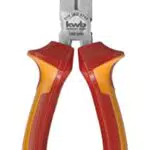 KWB VDE Flachrund-Zange 160 mm - Gerade Form, Schneidkanten gehärtet - VDE GS geprüft