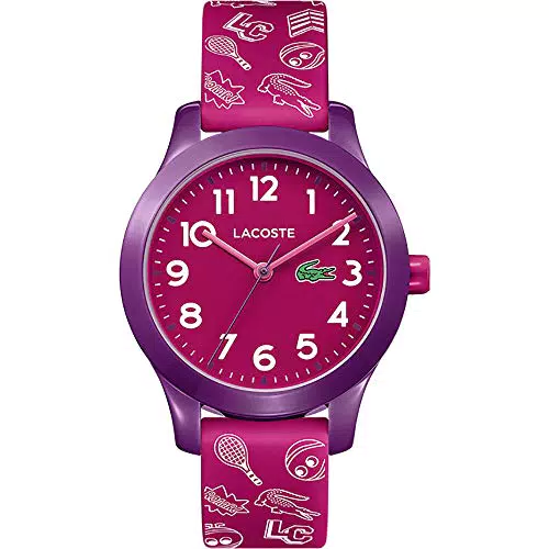 "Lacoste Kinderuhr mit Pinkem Silikonarmband"