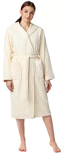 Damen Frottee Bademantel aus Bio-Baumwolle von Ladeheid - Modell LA40-225