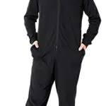 Ladeheid Jungen Teenager Schlafoverall aus Baumwolle Tierkostüm Jumpsuit bunt Tiermotiv Verkleidung Schlafanzug Einteiler mit Kapuze LA40-240