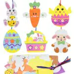 Kreative Ostern Bastelsets für Kinder: Ostern Kunsthandwerk mit Hasen, Eier, Küken und mehr