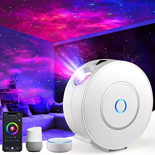 Sternenhimmel Projektor mit WLAN, Sprachsteuerung und Timer - Ideal für Kinder und Partys