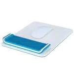 Leitz Ergo WOW Mauspad mit verstellbarer Handgelenkauflage - Ergonomisches Computer-Mauspad, Blau