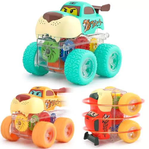 Lenbest Monstertruck Spielzeug für Jungen ab 2 Jahren - Auto Kinderspielzeug