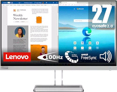Lenovo 27 Zoll Full HD Monitor mit 100Hz und AMD FreeSync