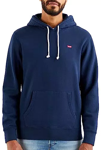 Levi's Herren Sweatshirt Hoodie, Mineral Black, L