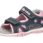 Lico Lauflernschuhe für Jungen und Mädchen - Lorin V, grau/rosa