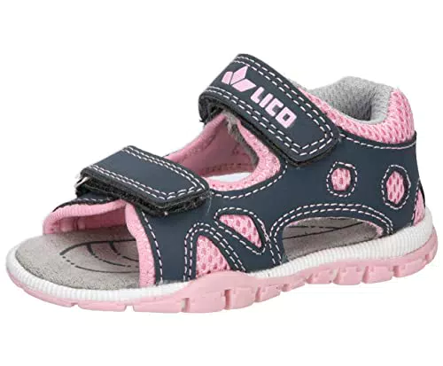 Lico Lauflernschuhe für Jungen und Mädchen - Lorin V, grau/rosa
