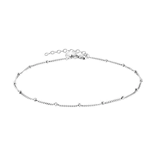 Liebeskind filigranes Anklet mit Logoanhänger aus Edelstahl IP Roségold LJ-0590-A-27